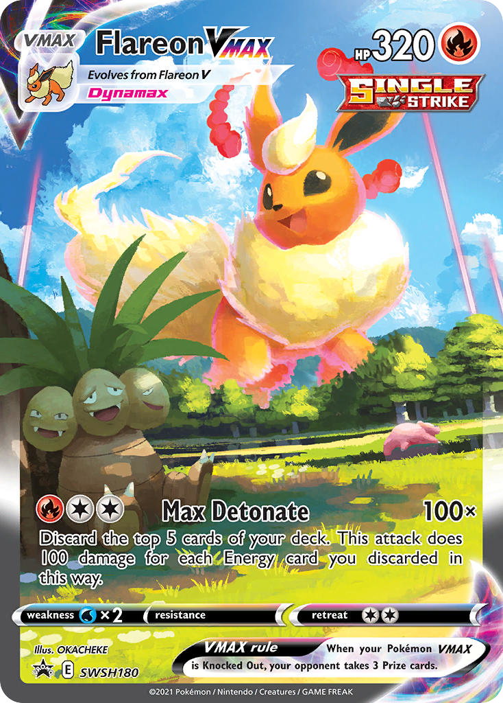 Flareon VMAX #SWSH180