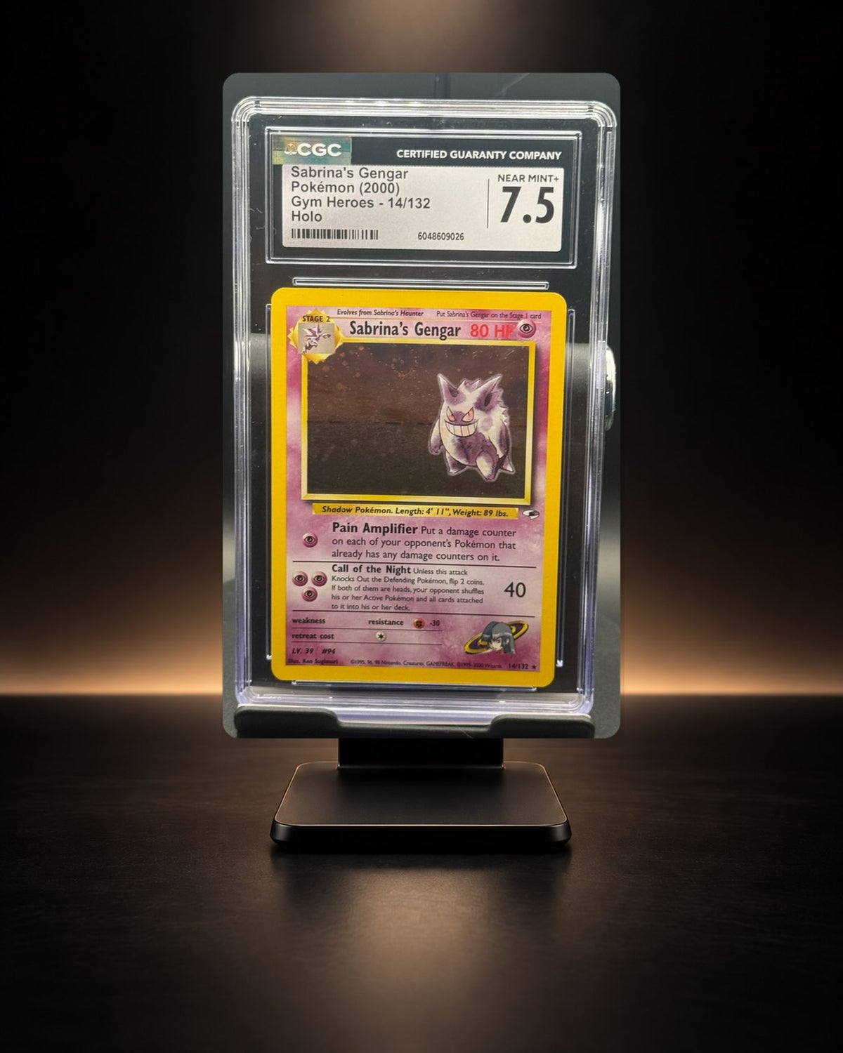 Sabrina's Gengar #14/132 — Gym Heroes — CGC 7.5