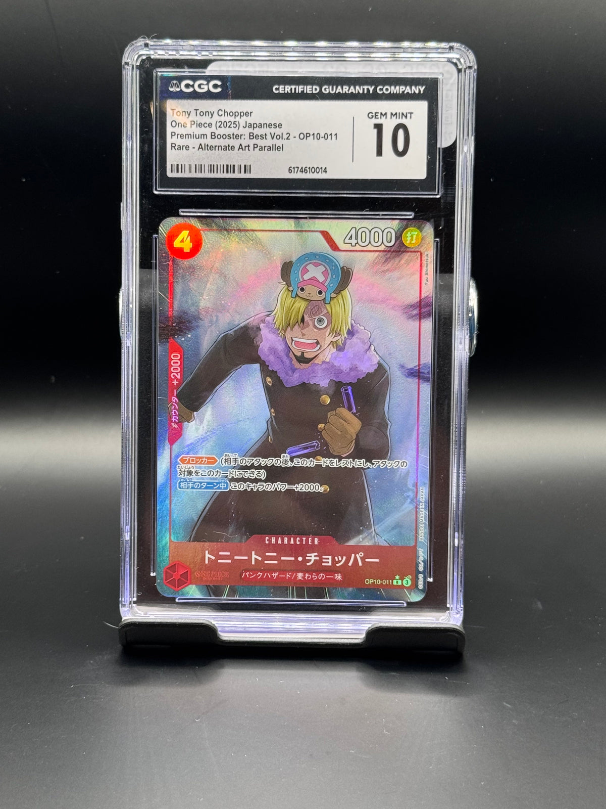 Tony Tony Chopper #OP10-011 — One Piece Card Game (2002) JPN Master of the Sea - MS-C09 (JP) — CGC 10