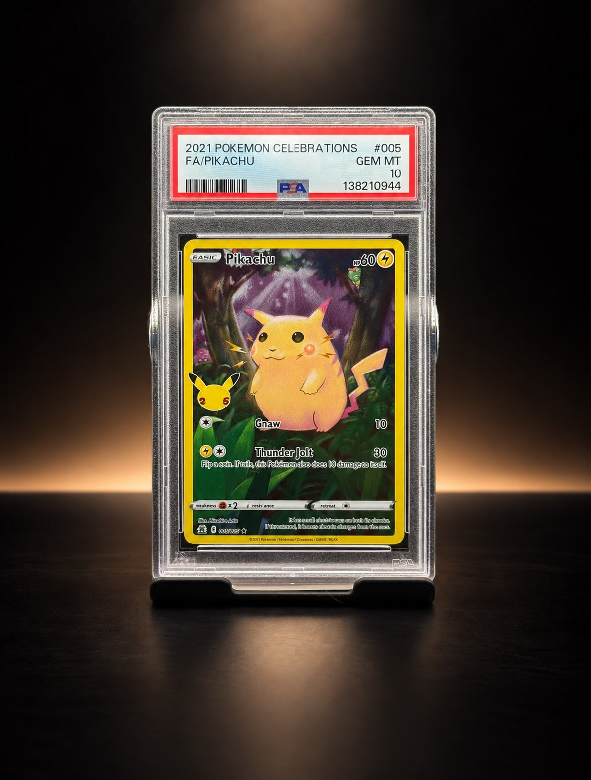 Pikachu #005 — Celebrations — PSA 10