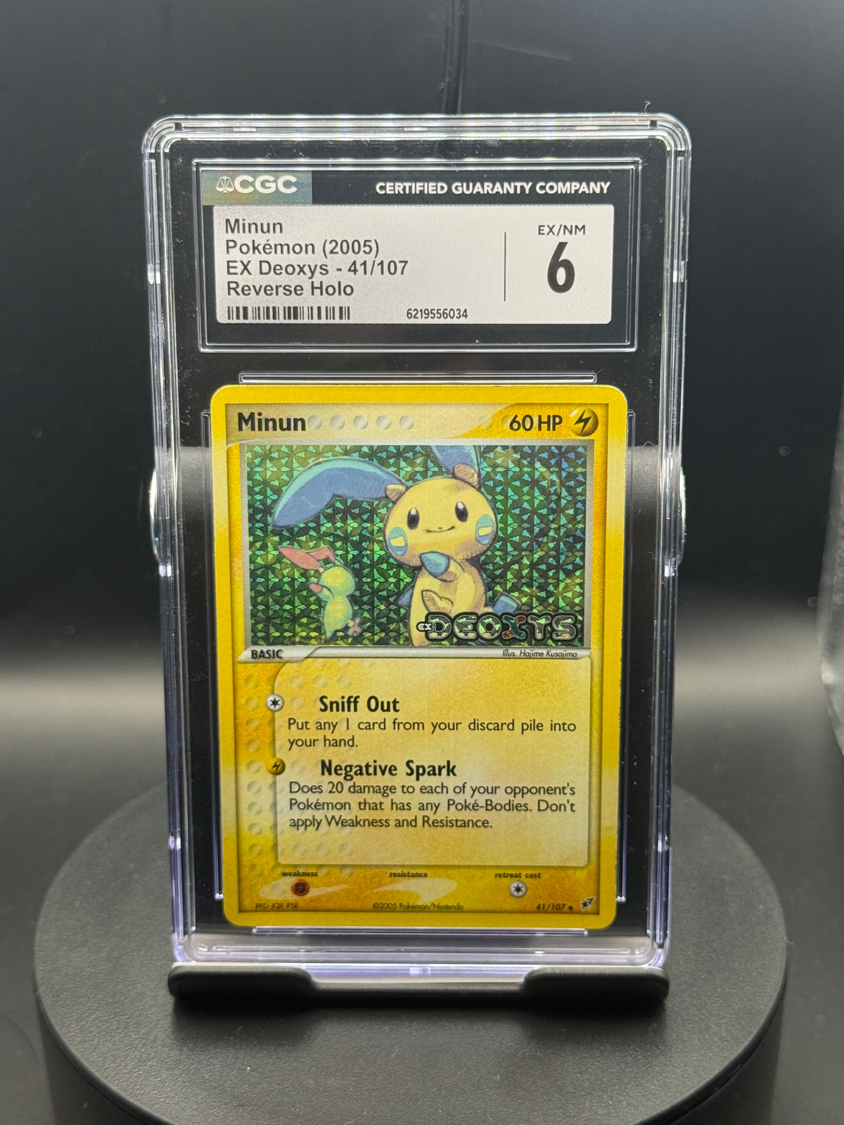 Minun #41/107 — EX Deoxys — CGC 6