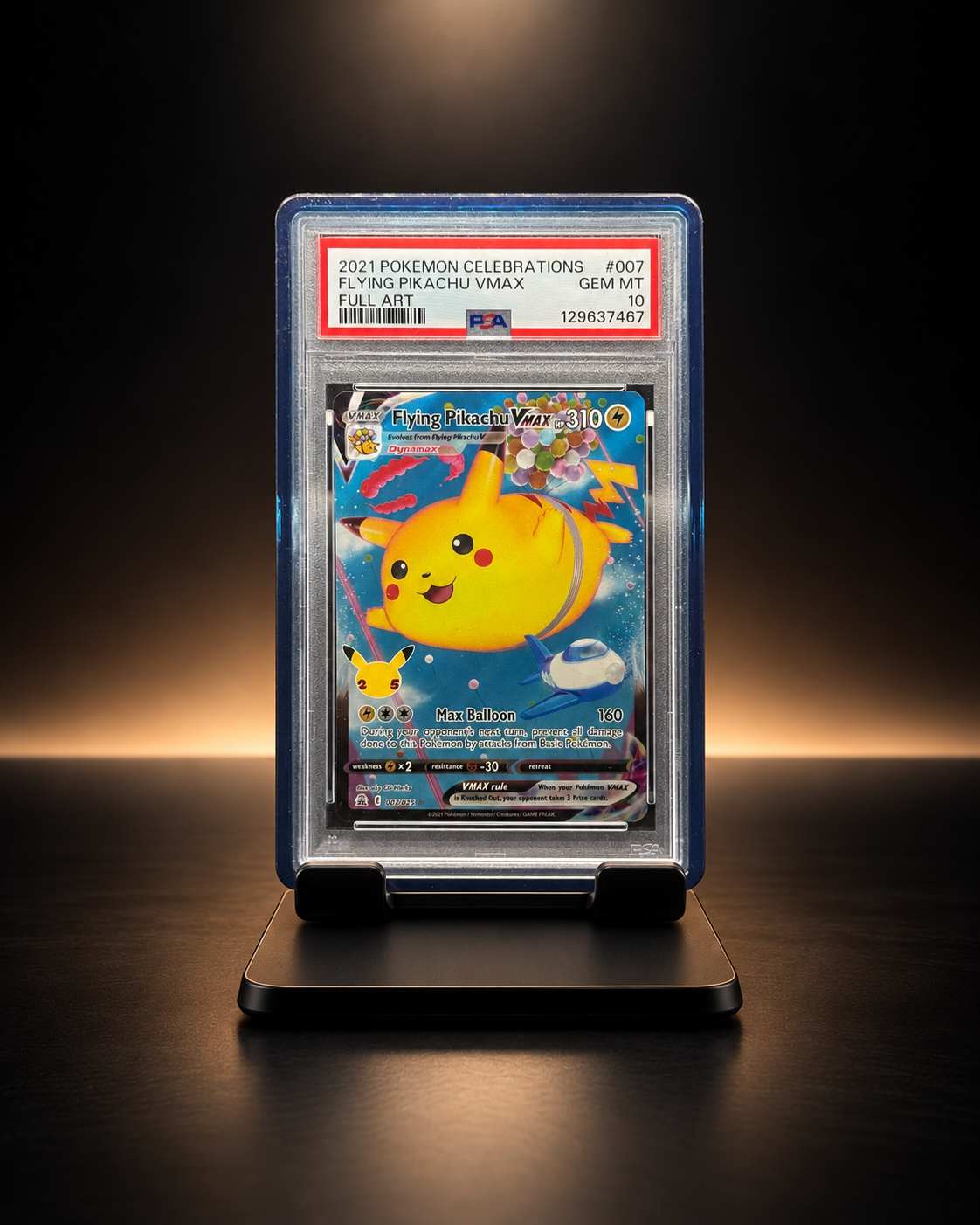 Flying Pikachu VMAX #007/025 — Celebrations — PSA 10