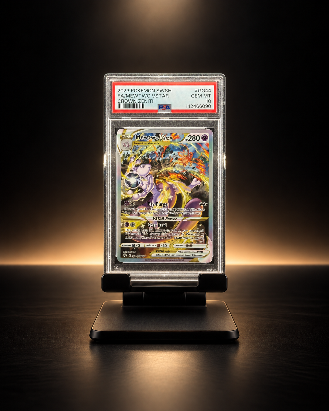 Mewtwo VSTAR #GG44/GG70 — Crown Zenith Galarian Gallery — PSA 10